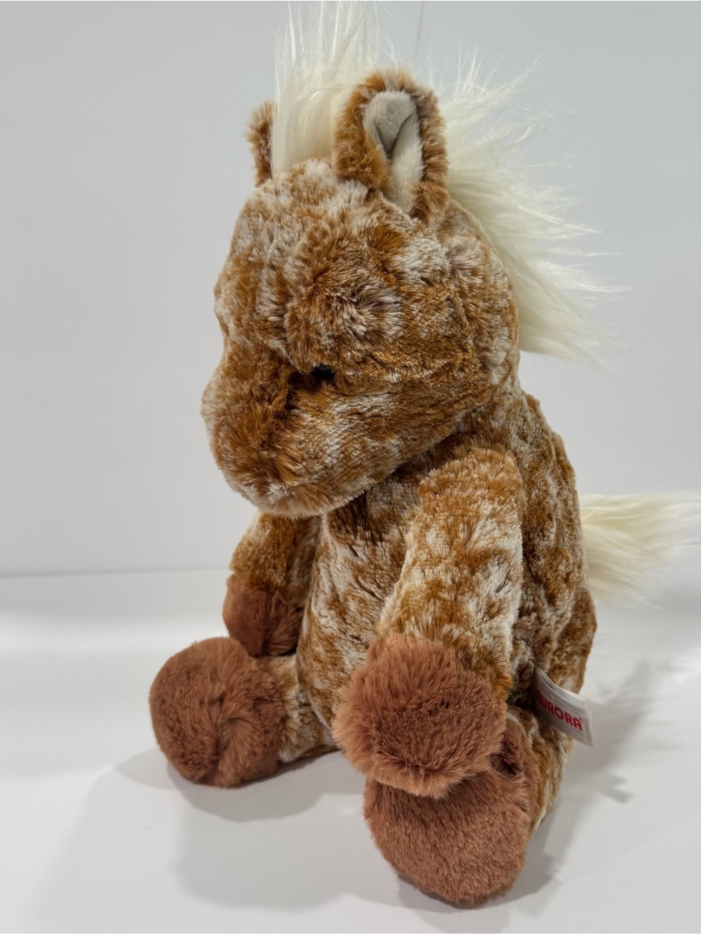 Aurora World plush horse dapple Palomino brown cream super soft plush RARE HTF